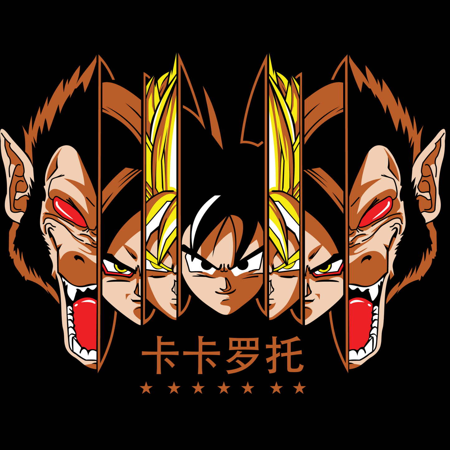 Dragon Ball Z Unisex Regular fit Tshirt, Anime Graphic T-shirt, Black, Cotton, Anime Print (DZ-34)
