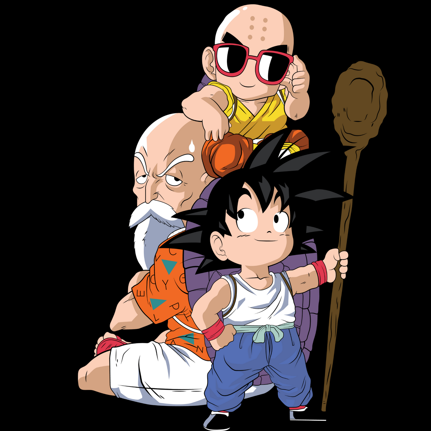 Dragon Ball Z Unisex Regular fit Tshirt, Anime Graphic T-shirt, Black, Cotton, Anime Print (DZ-48)