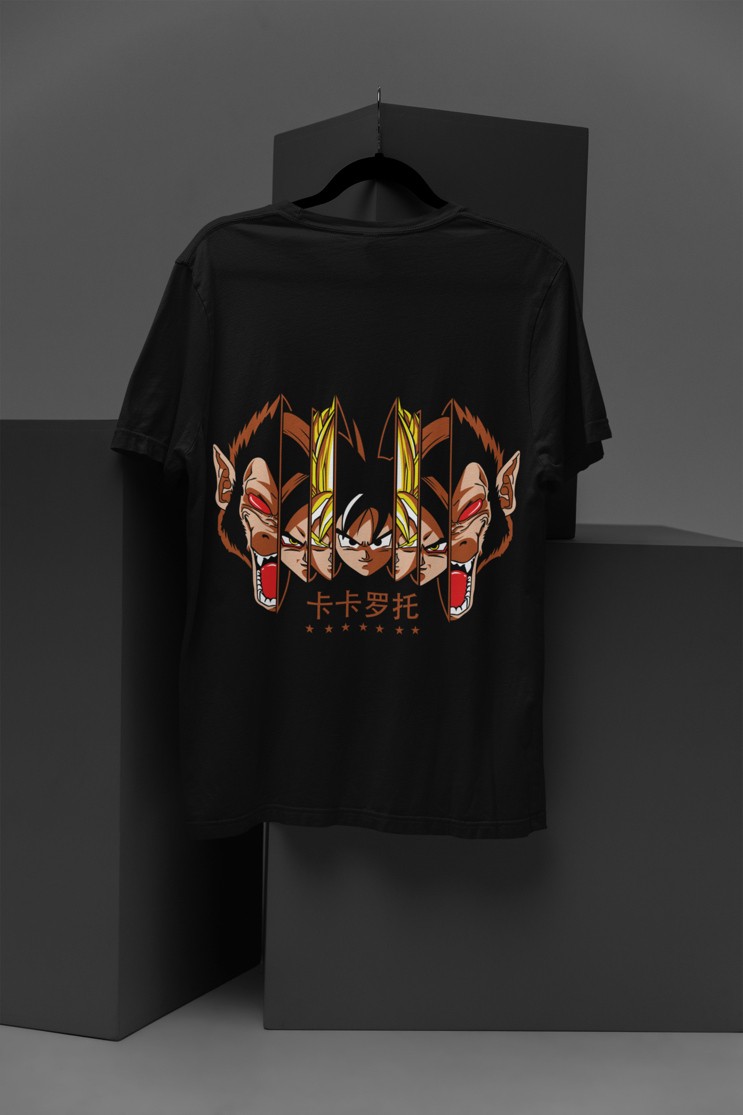 Dragon Ball Z Unisex Regular fit Tshirt, Anime Graphic T-shirt, Black, Cotton, Anime Print (DZ-34)