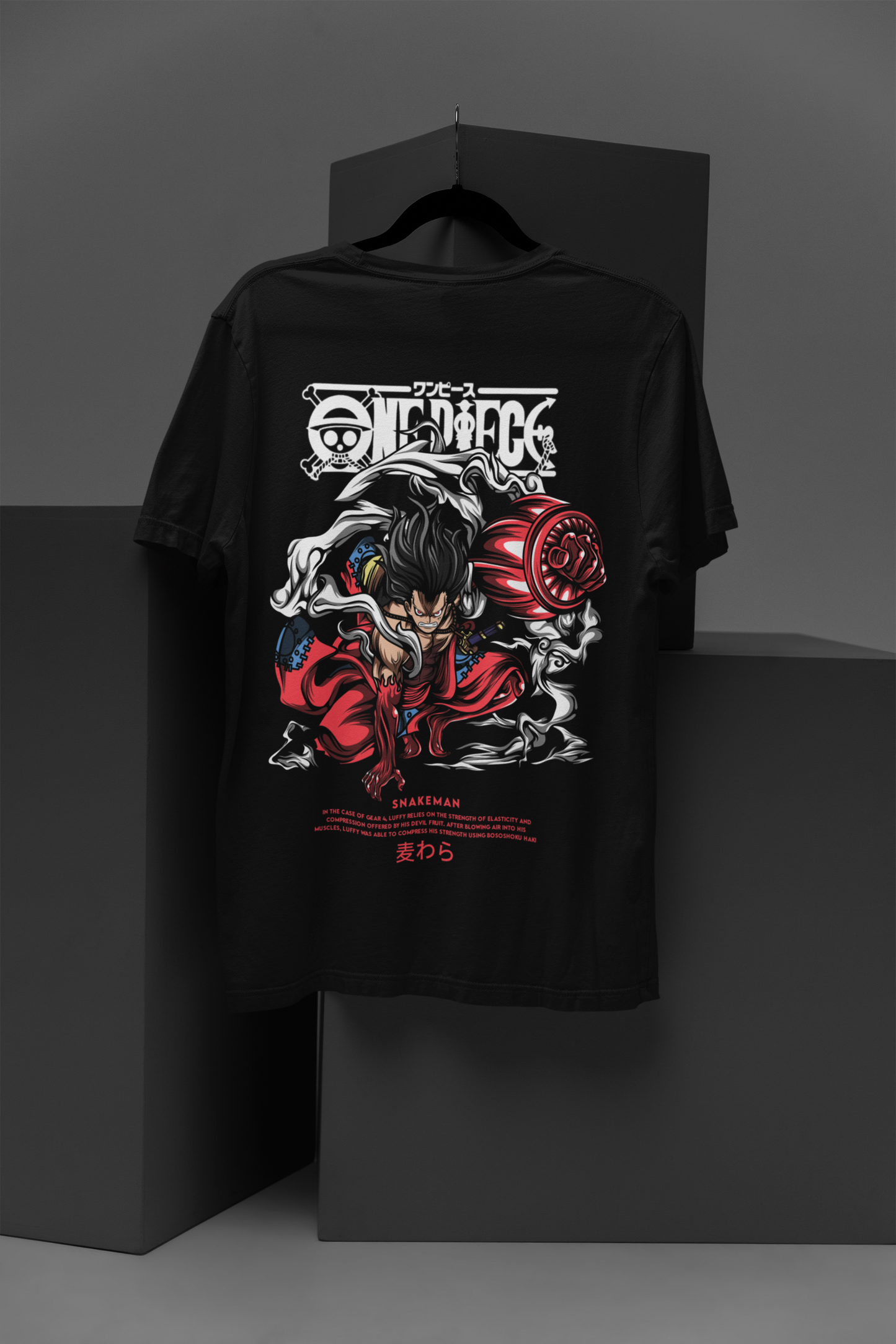 Snakeman One Piece Unisex Regular fit Tshirt, Anime Graphic T-shirt, Black, Cotton, Anime Print