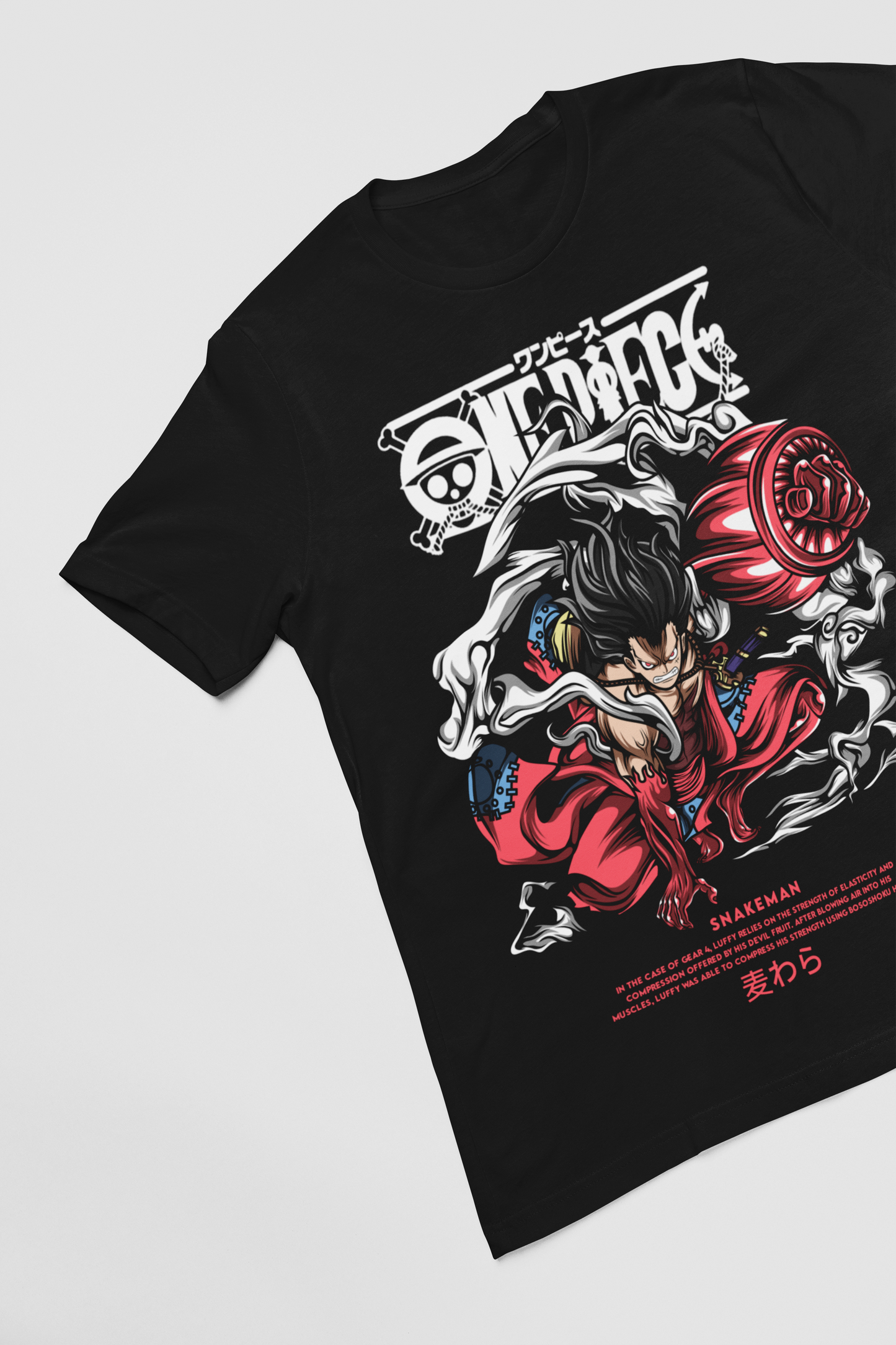 Snakeman One Piece Unisex Regular fit Tshirt, Anime Graphic T-shirt, Black, Cotton, Anime Print