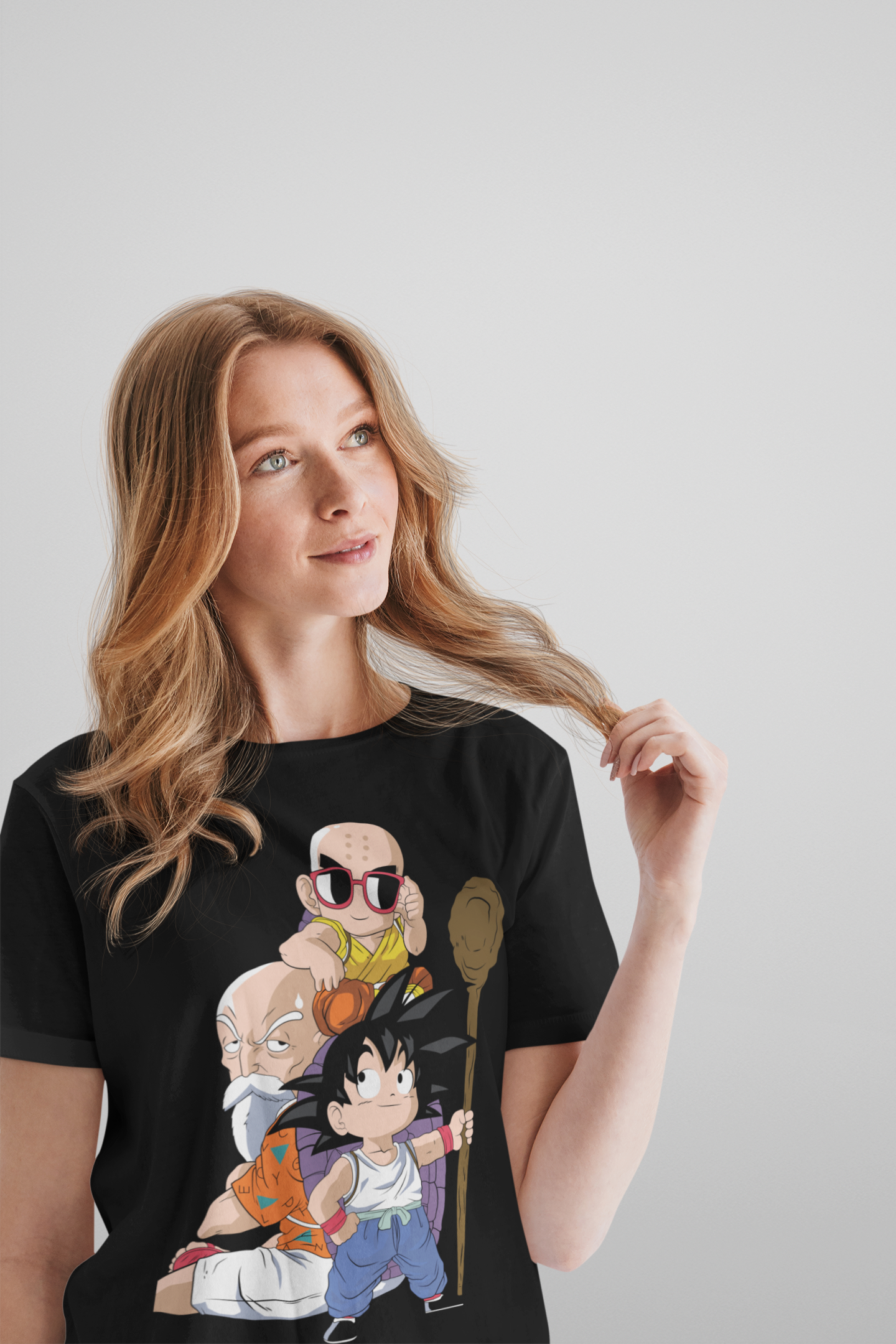 Dragon Ball Z Unisex Regular fit Tshirt, Anime Graphic T-shirt, Black, Cotton, Anime Print (DZ-48)