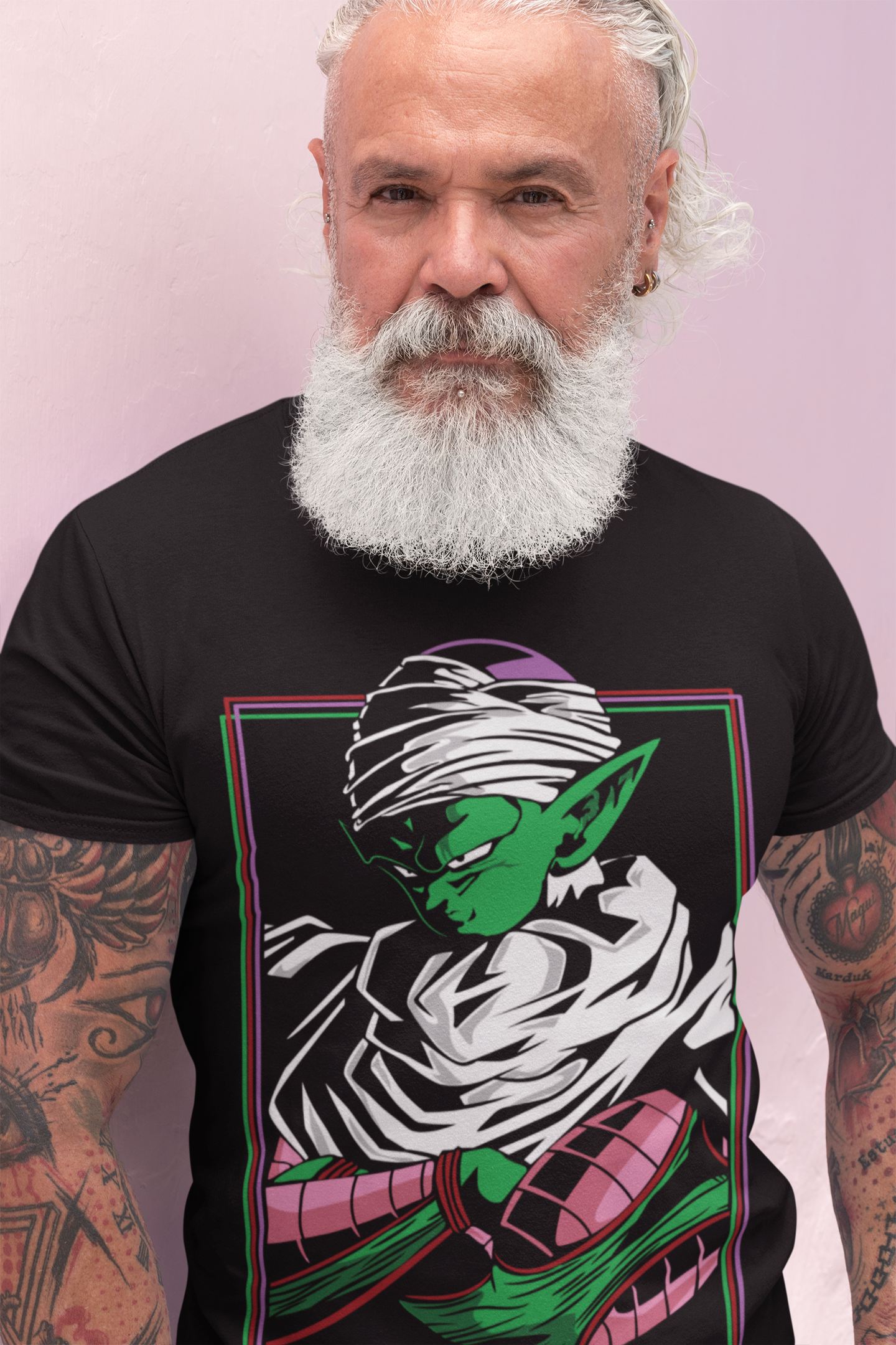 Piccolo Dragon Ball Z Unisex Regular fit Tshirt, Anime Graphic T-shirt, Black, Cotton, Anime Print