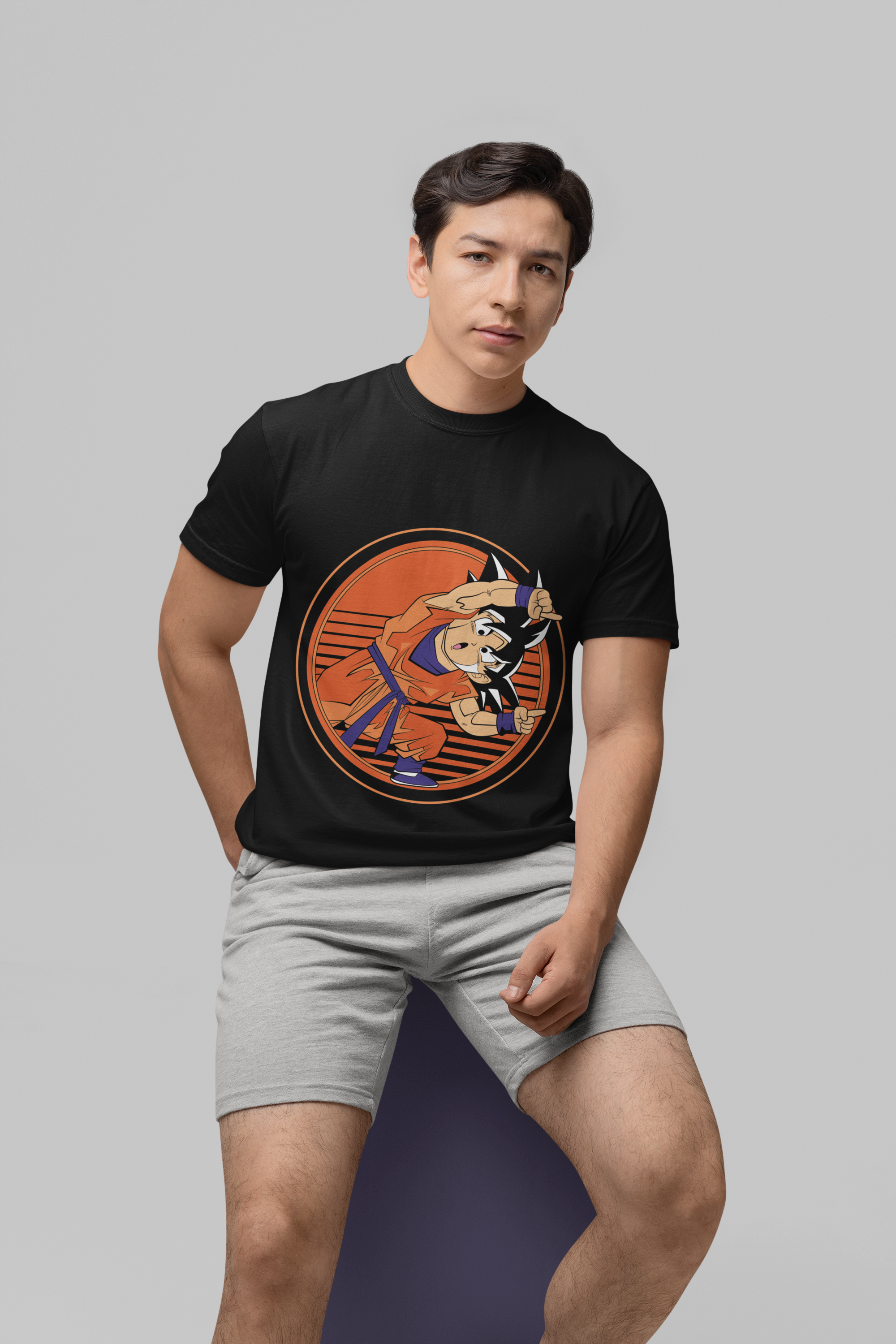 Goten Dragon Ball Z Unisex Regular fit Tshirt, Anime Graphic T-shirt, Black, Cotton, Anime Print