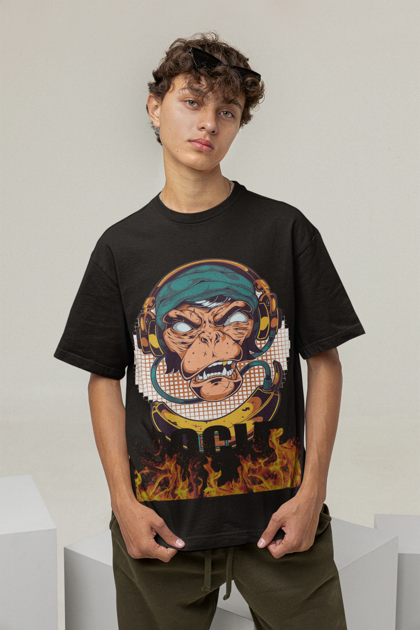 Funky Style 32 Unisex Regular fit Tshirt, Anime Graphic T-shirt, Black, Cotton, Anime Print