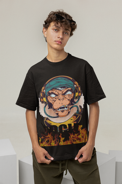 Funky Style 32 Unisex Regular fit Tshirt, Anime Graphic T-shirt, Black, Cotton, Anime Print
