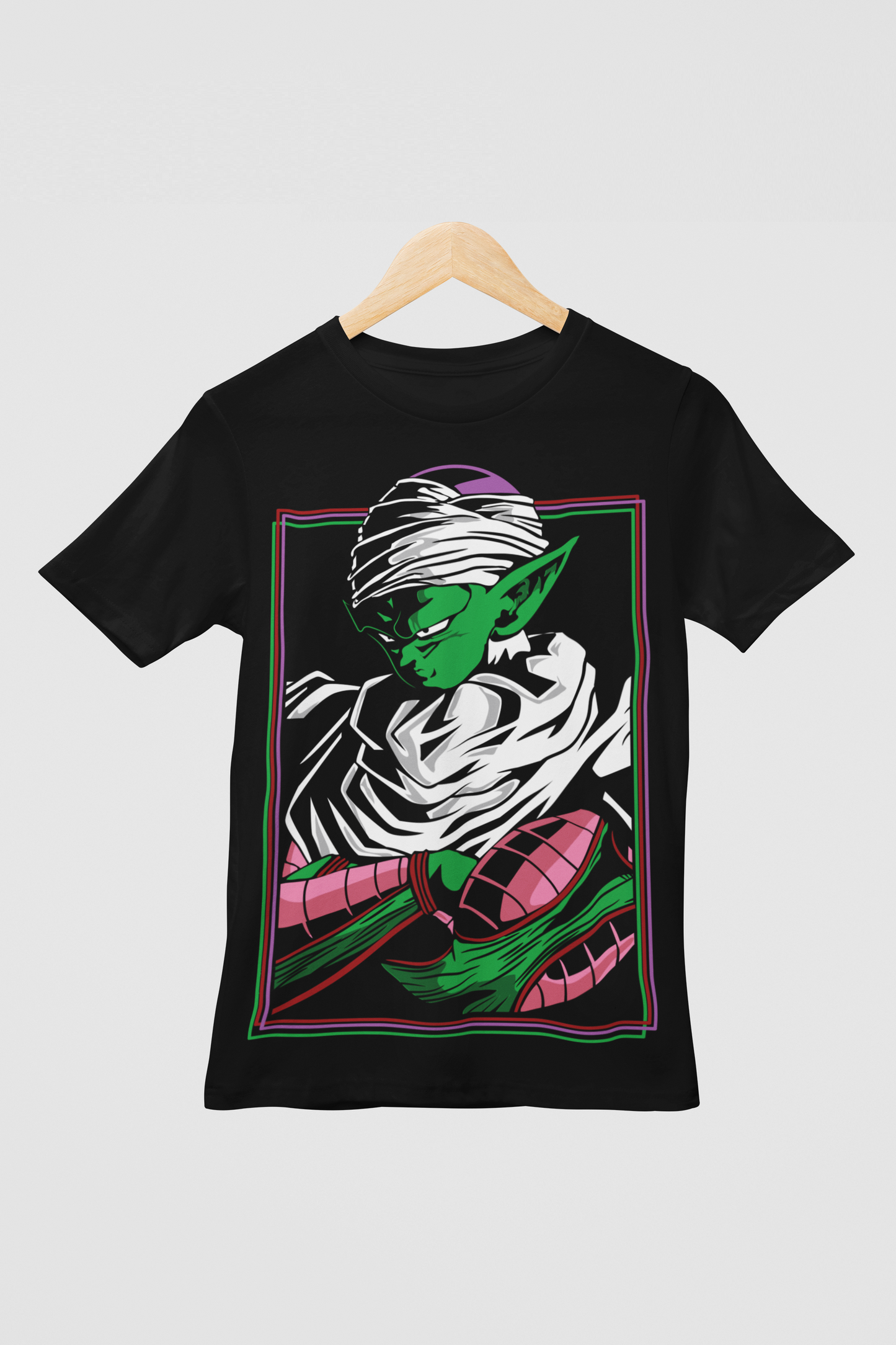 Piccolo Dragon Ball Z Unisex Regular fit Tshirt, Anime Graphic T-shirt, Black, Cotton, Anime Print