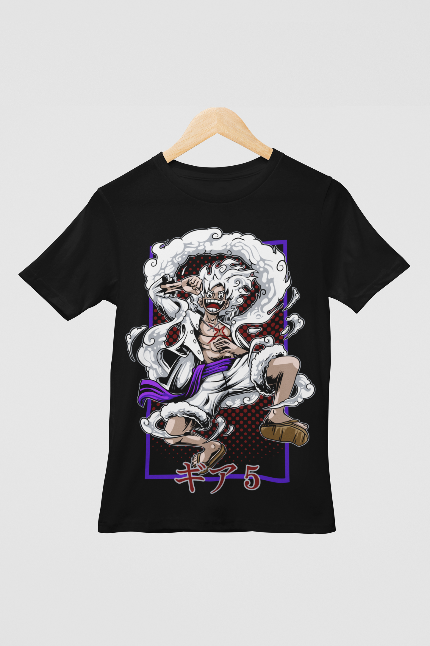 Luffy (D-4) One Piece  Unisex Regular fit Tshirt, Anime Graphic T-shirt, Black, Cotton, Anime Print