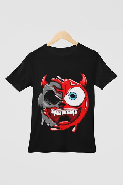 Funky Style 9 Unisex Regular fit Tshirt, Anime Graphic T-shirt, Black, Cotton, Anime Print