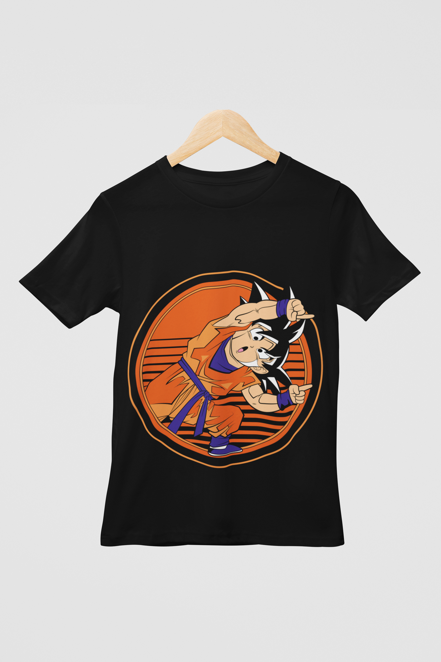 Goten Dragon Ball Z Unisex Regular fit Tshirt, Anime Graphic T-shirt, Black, Cotton, Anime Print