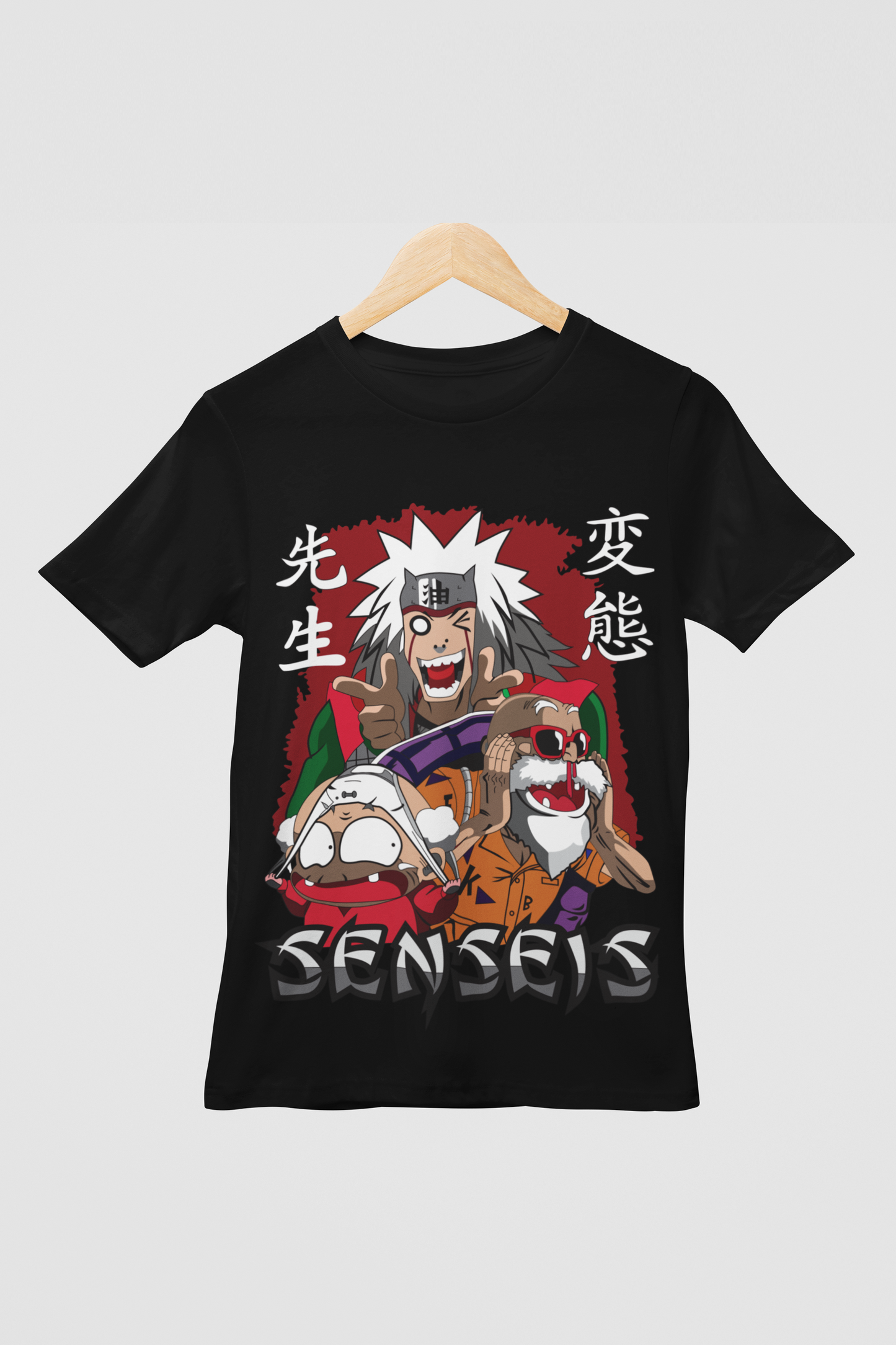 Naruto Unisex Regular fit Tshirt, Anime Graphic T-shirt, Black, Cotton, Anime Print (NRT-58)