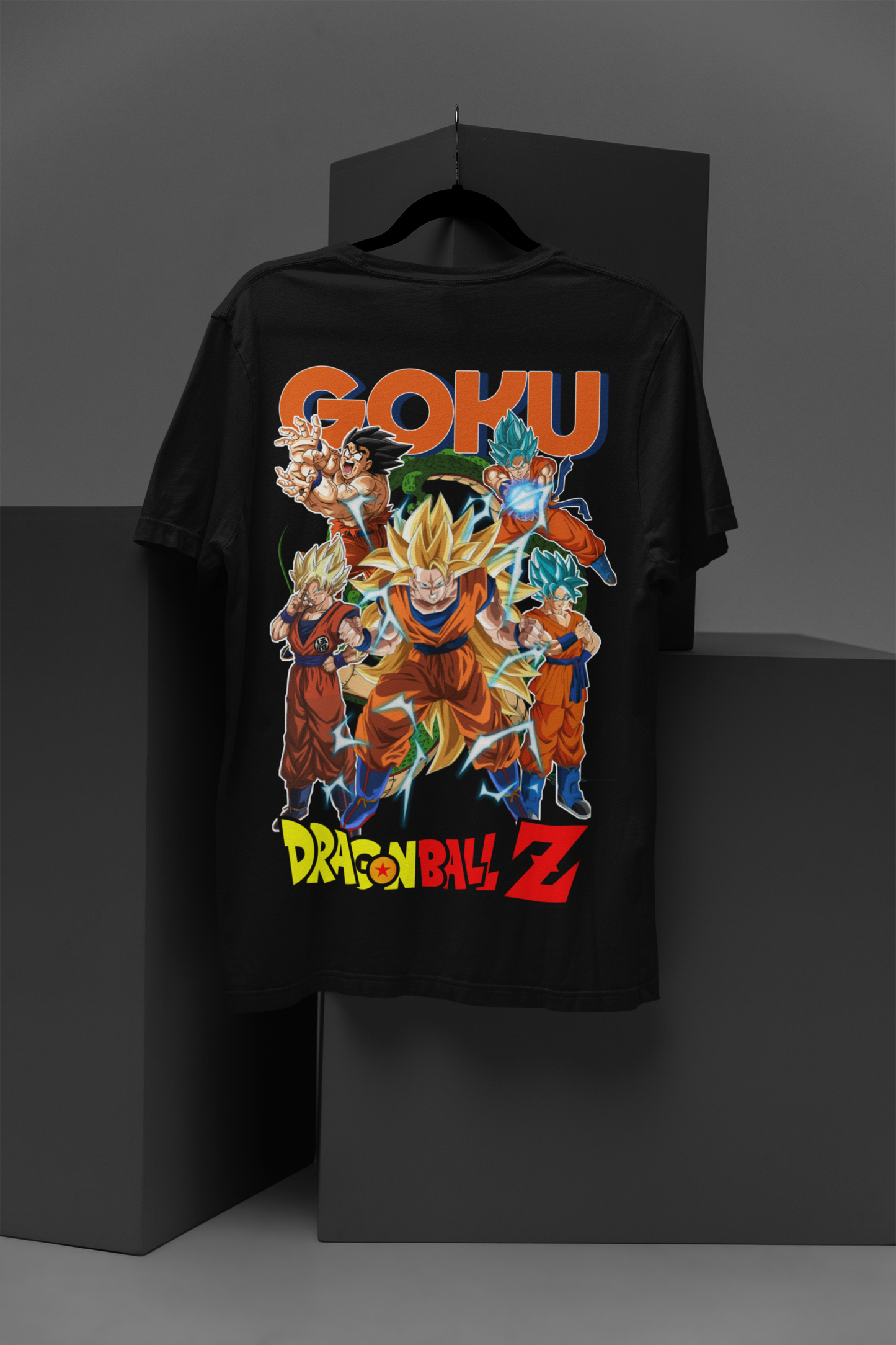 Goku Dragon Ball Z Unisex Regular fit Tshirt, Anime Graphic T-shirt, Black, Cotton, Anime Print