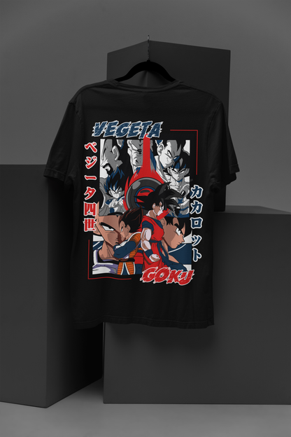 Dragon Ball Z Unisex Regular fit Tshirt, Anime Graphic T-shirt, Black, Cotton, Anime Print (DZ-44)