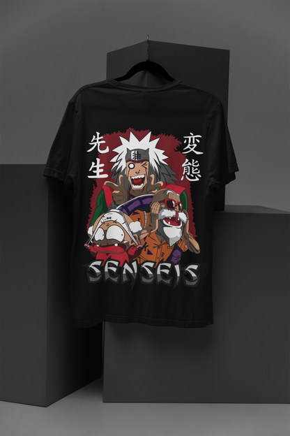 Naruto Unisex Regular fit Tshirt, Anime Graphic T-shirt, Black, Cotton, Anime Print (NRT-58)
