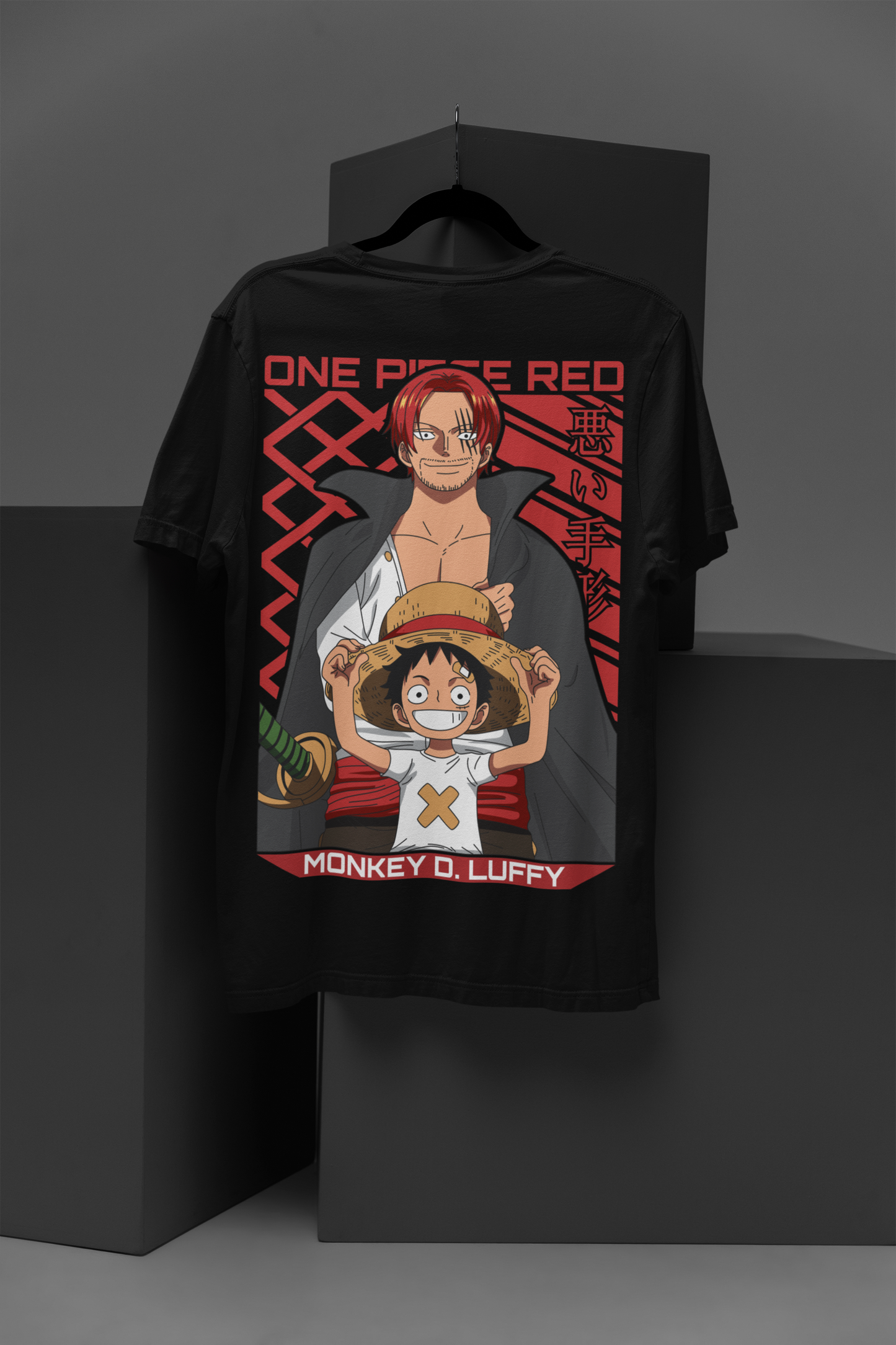 One Piece  Unisex Regular fit Tshirt, Anime Graphic T-shirt, Black, Cotton, Anime Print (OP-26)