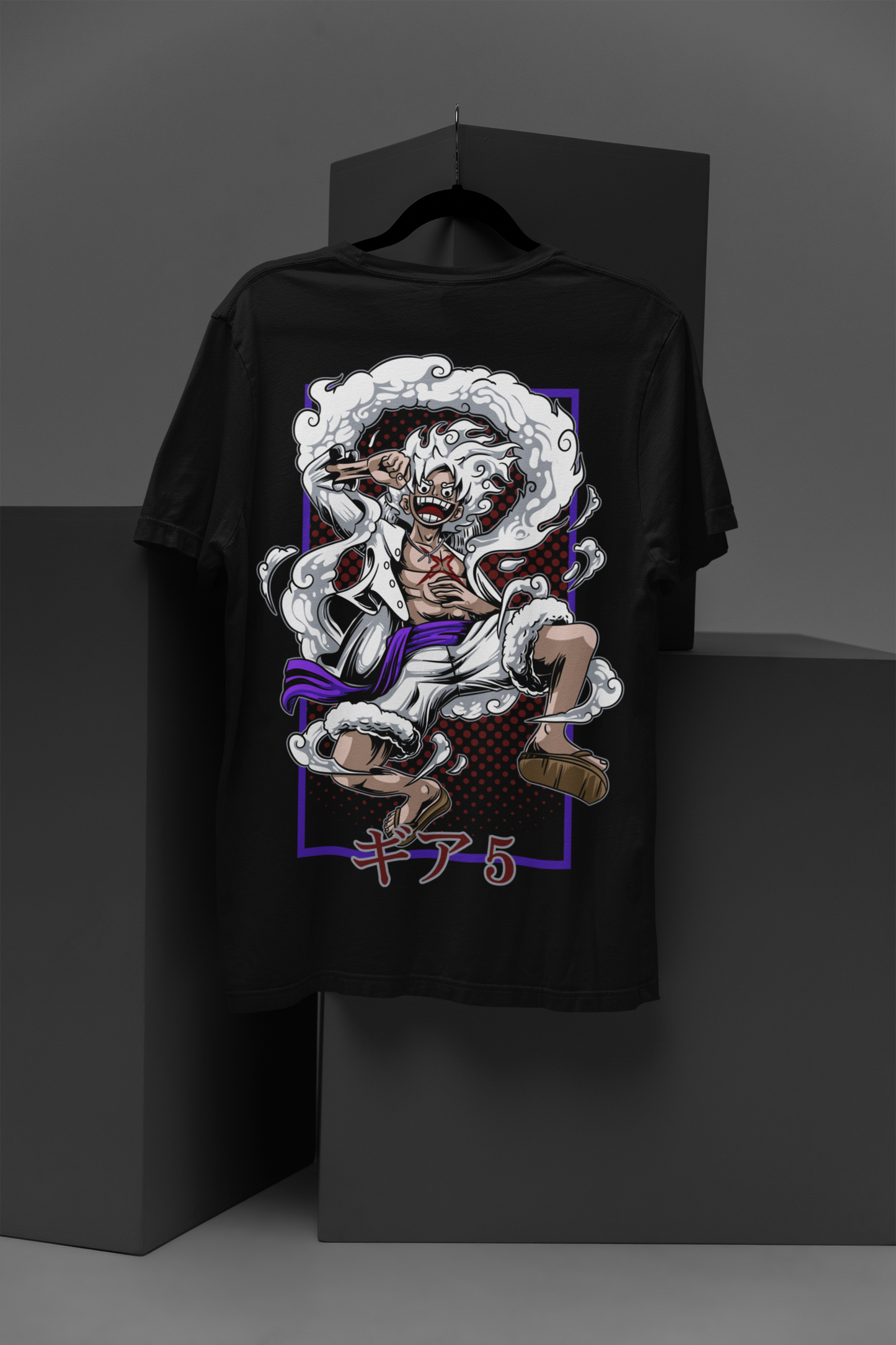 Luffy (D-4) One Piece  Unisex Regular fit Tshirt, Anime Graphic T-shirt, Black, Cotton, Anime Print