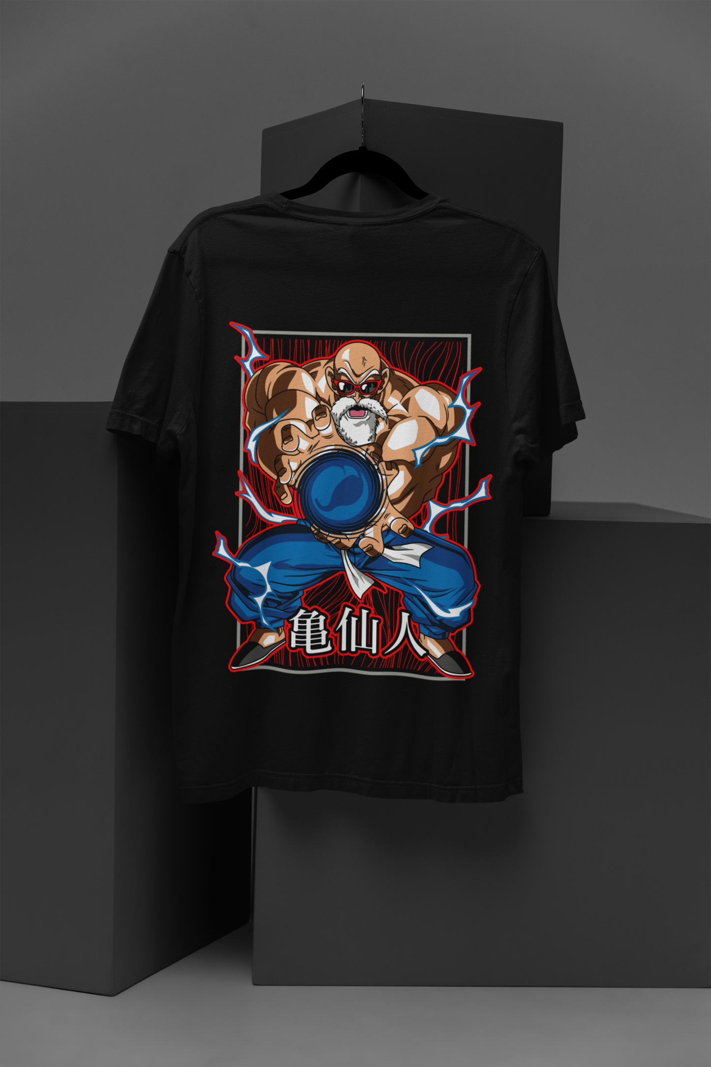 Master Roshi Dragon Ball Z Unisex Regular fit Tshirt, Anime Graphic T-shirt, Black, Cotton, Anime Print