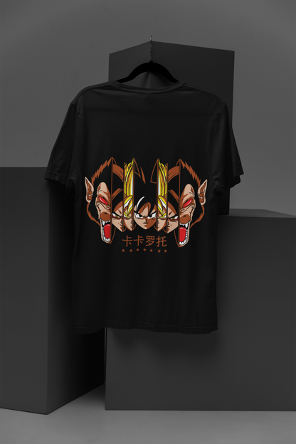 Dragon Ball Z Unisex Regular fit Tshirt, Anime Graphic T-shirt, Black, Cotton, Anime Print (DZ-34)