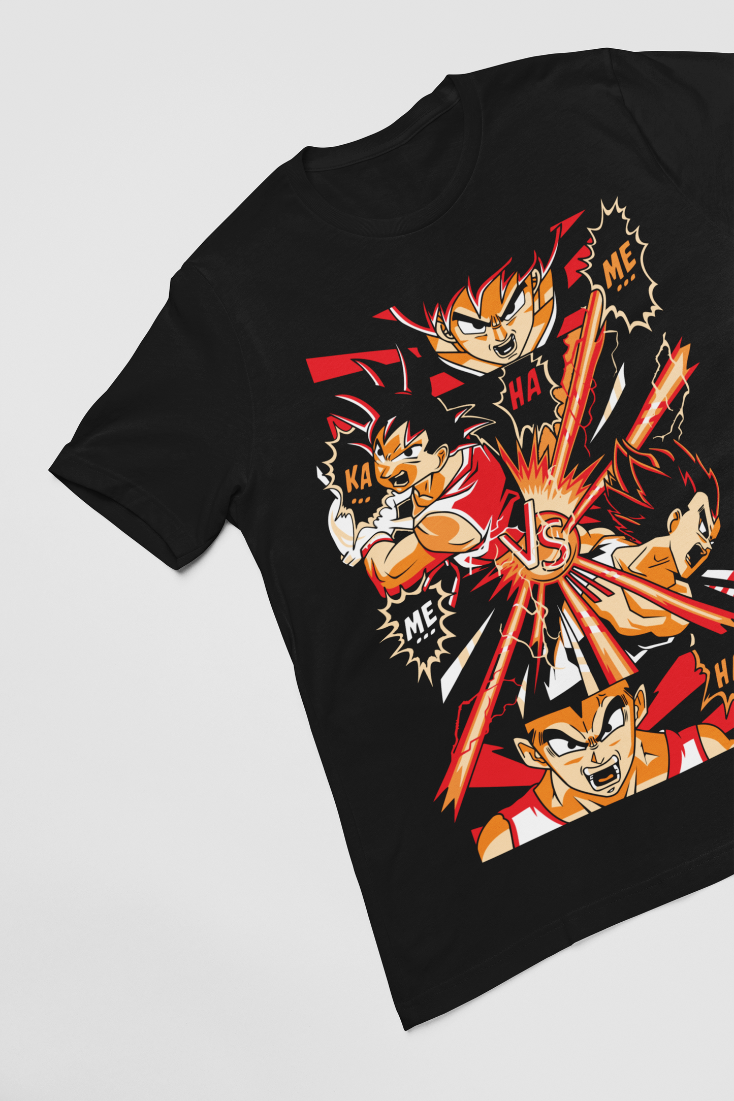 Kamehameha Dragon Ball Z Unisex Regular fit Tshirt, Anime Graphic T-shirt, Black, Cotton, Anime Print