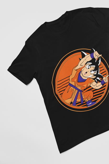 Goten Dragon Ball Z Unisex Regular fit Tshirt, Anime Graphic T-shirt, Black, Cotton, Anime Print