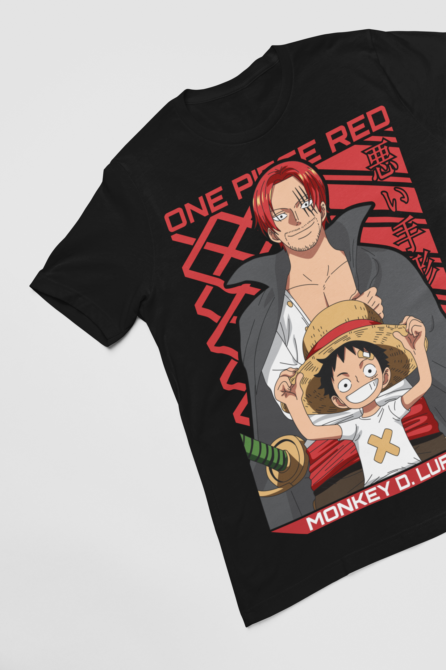 One Piece  Unisex Regular fit Tshirt, Anime Graphic T-shirt, Black, Cotton, Anime Print (OP-26)