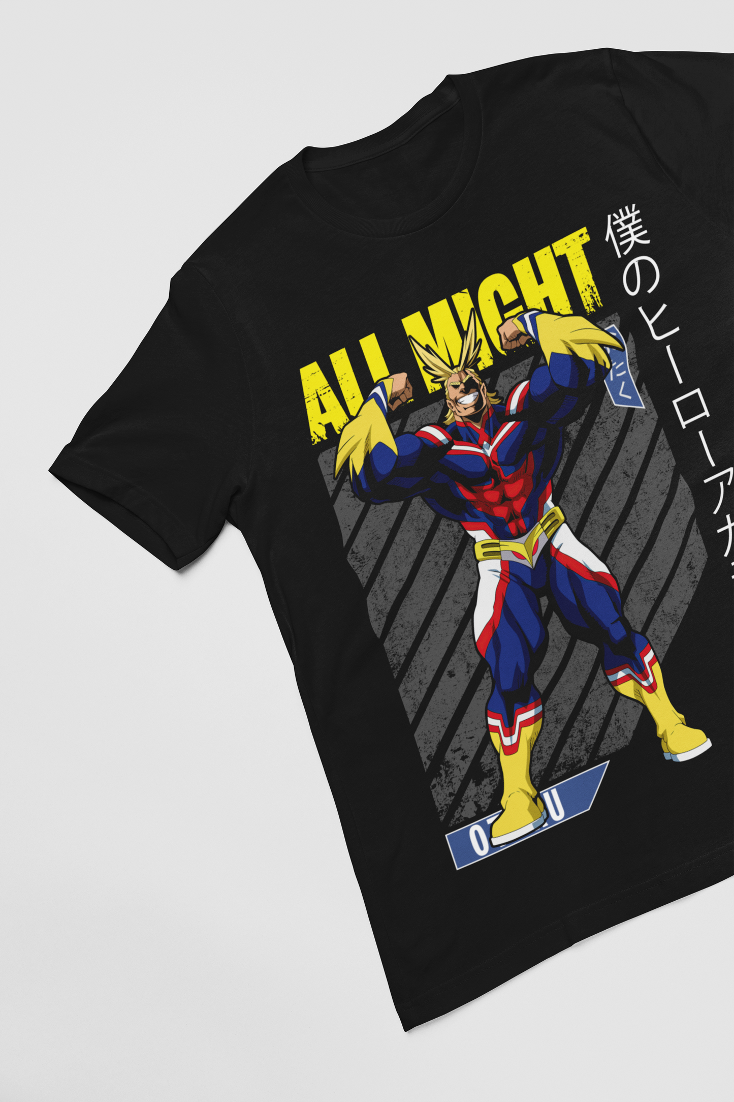 All Might My Hero Academia Unisex Regular fit Tshirt, Anime Graphic T-shirt, Black, Cotton, Anime Print