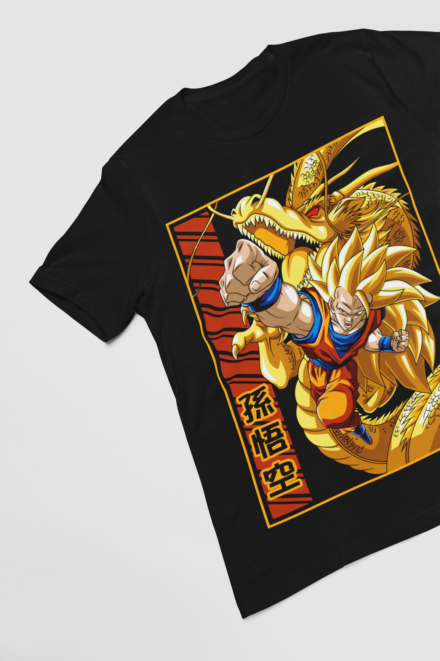 Goku D-2 Dragon Ball Z Unisex Regular fit Tshirt, Anime Graphic T-shirt, Black, Cotton, Anime Print