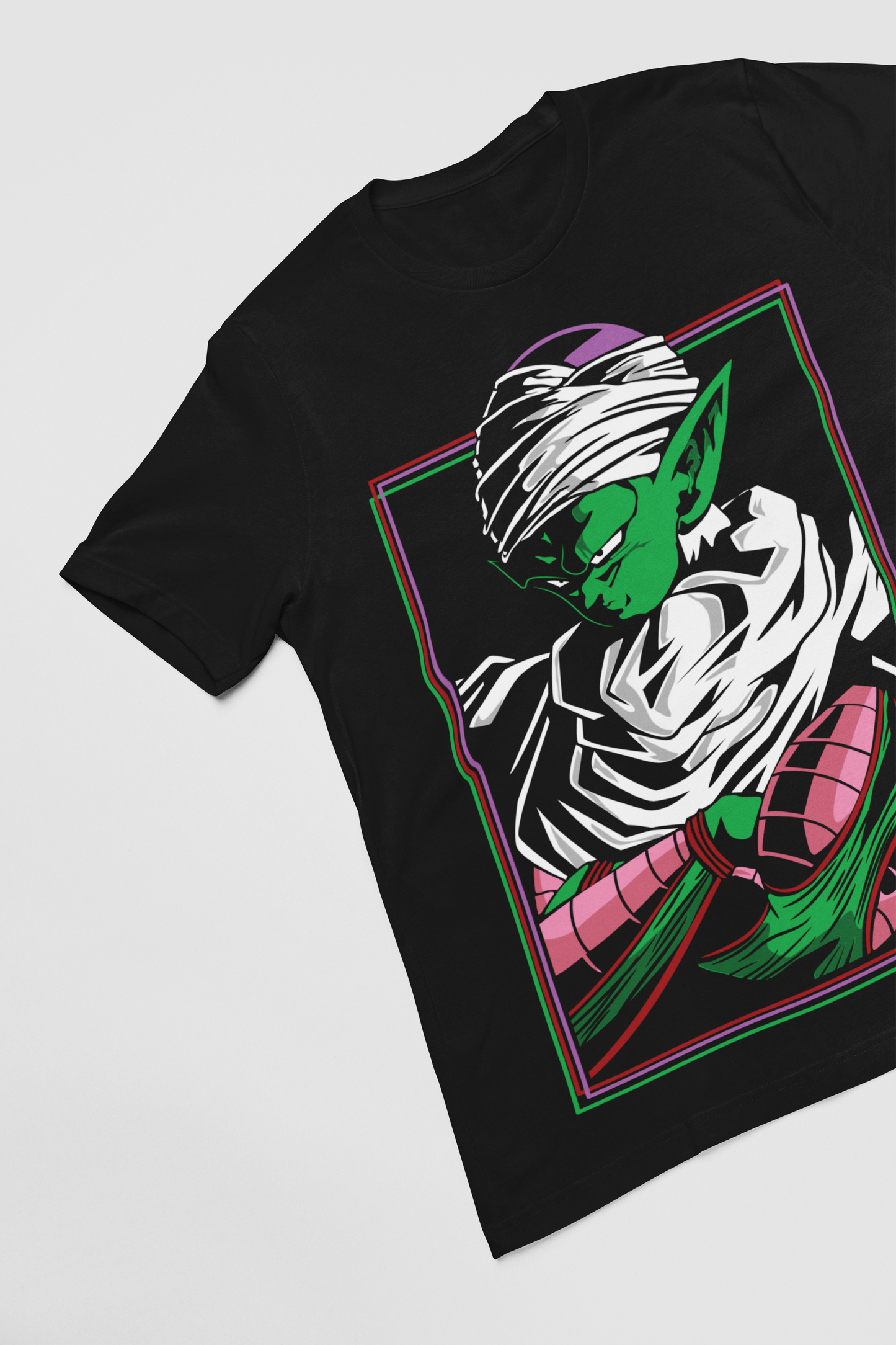 Piccolo Dragon Ball Z Unisex Regular fit Tshirt, Anime Graphic T-shirt, Black, Cotton, Anime Print