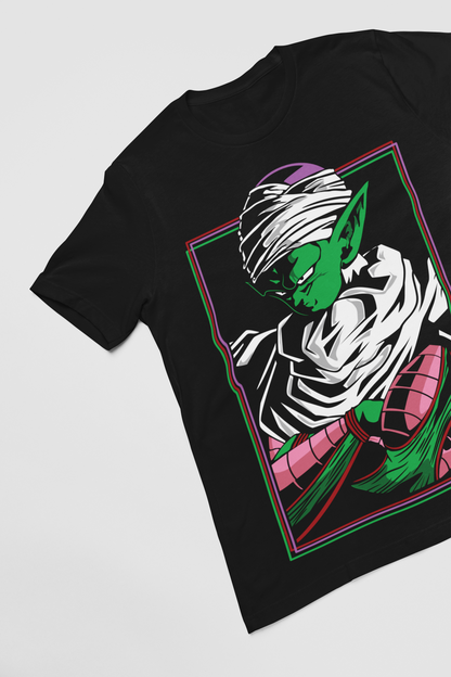 Piccolo Dragon Ball Z Unisex Regular fit Tshirt, Anime Graphic T-shirt, Black, Cotton, Anime Print