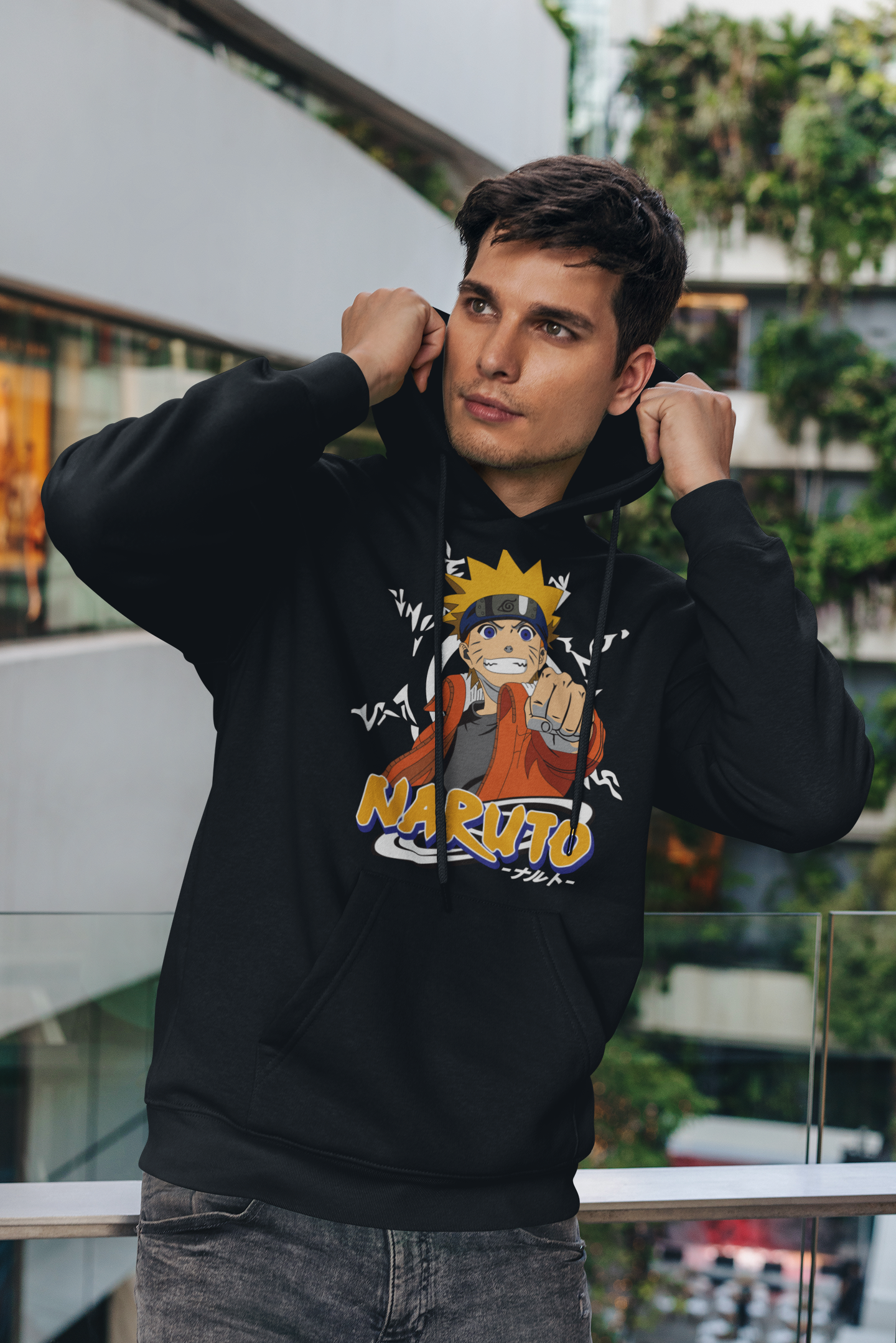 Black "Naruto - Believe It!" Pullover Hoodie