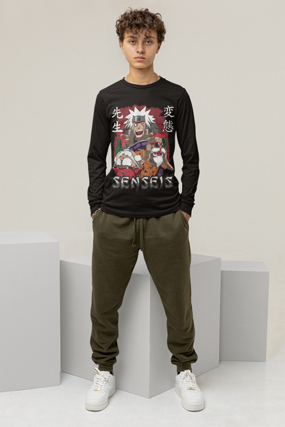 Anime-Inspired (Senseis) Long Sleeve Tee - Classic Characters