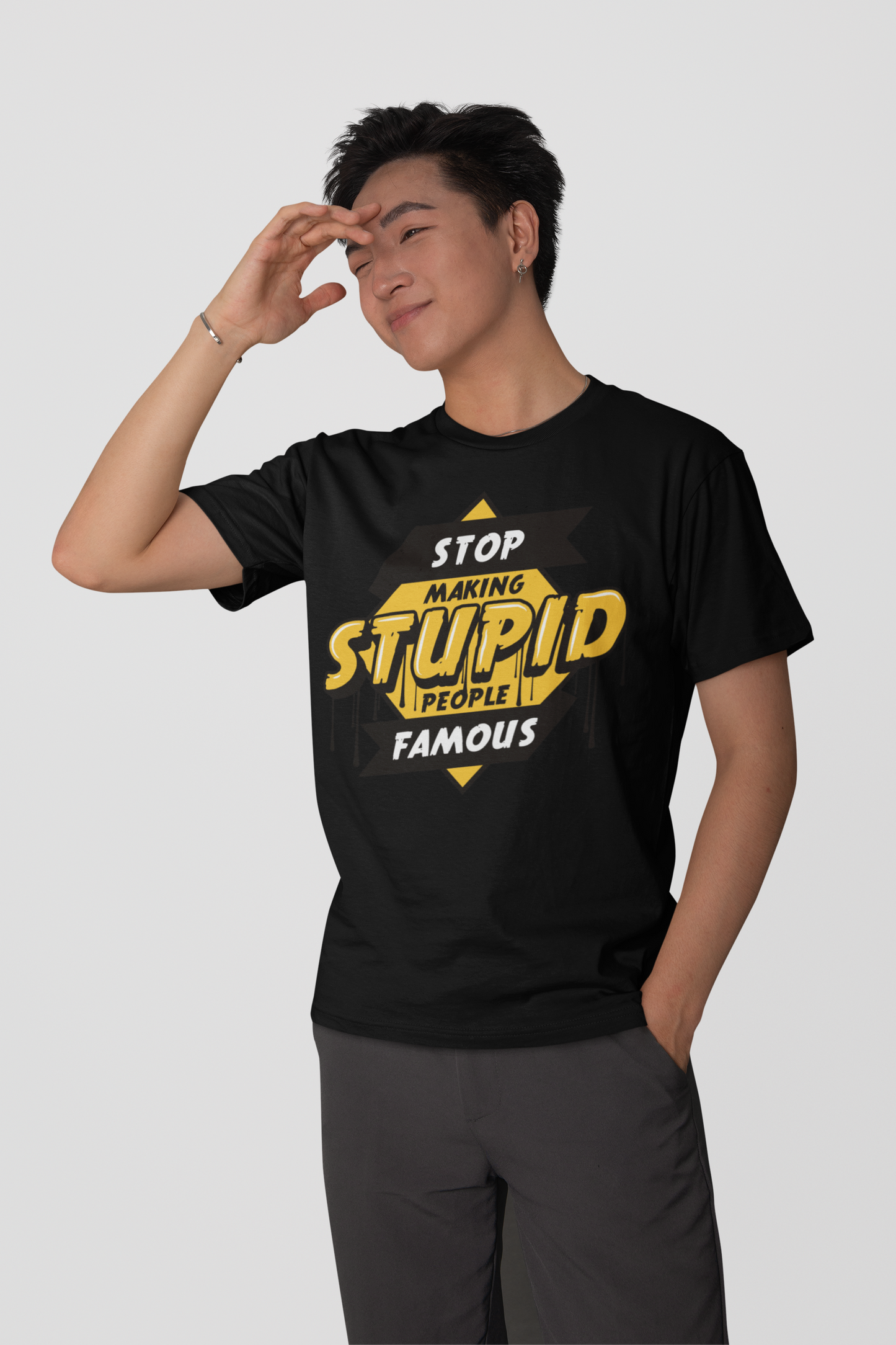 Funky Style 26 Unisex Regular fit Tshirt, Anime Graphic T-shirt, Black, Cotton, Anime Print