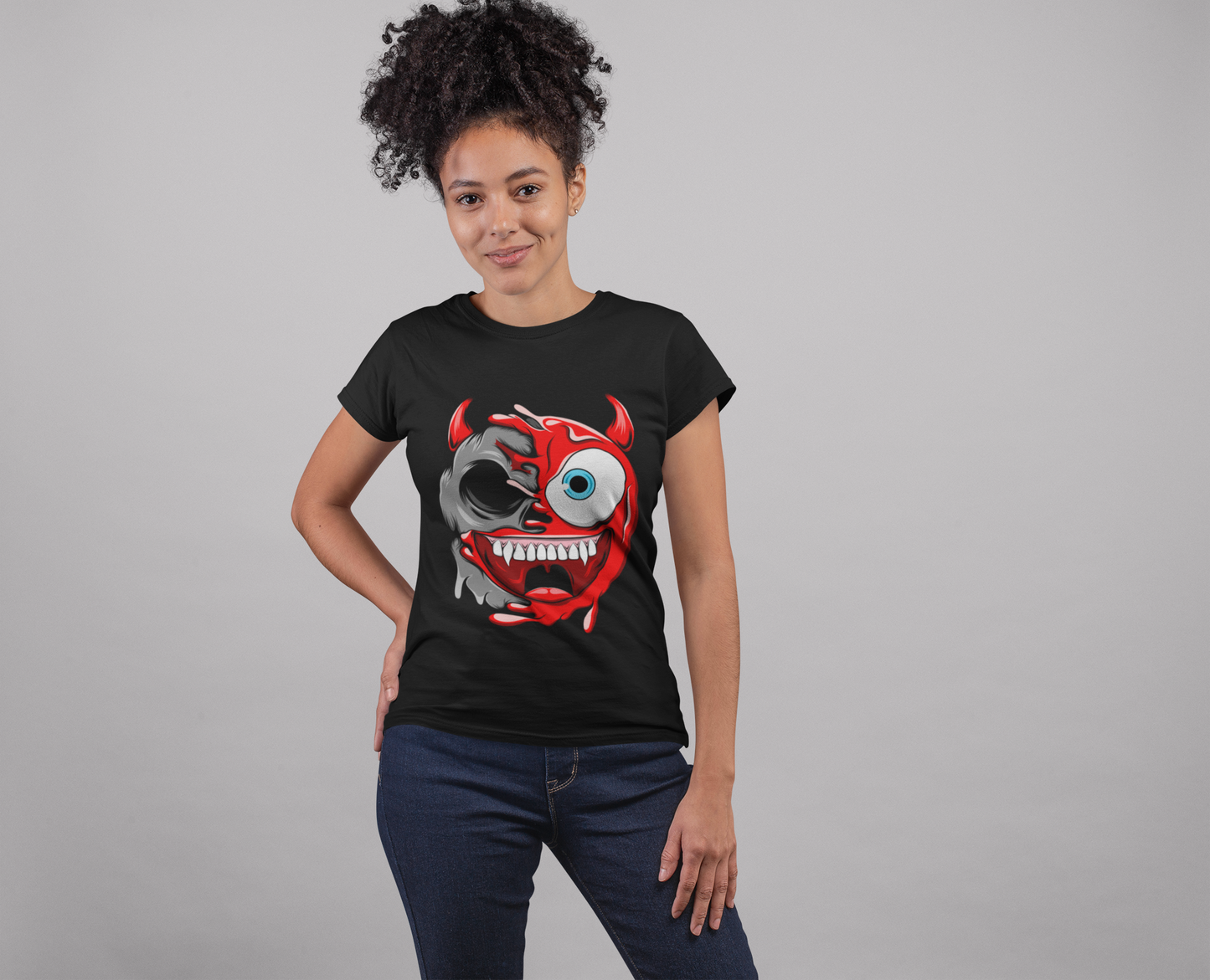 Funky Style 9 Unisex Regular fit Tshirt, Anime Graphic T-shirt, Black, Cotton, Anime Print