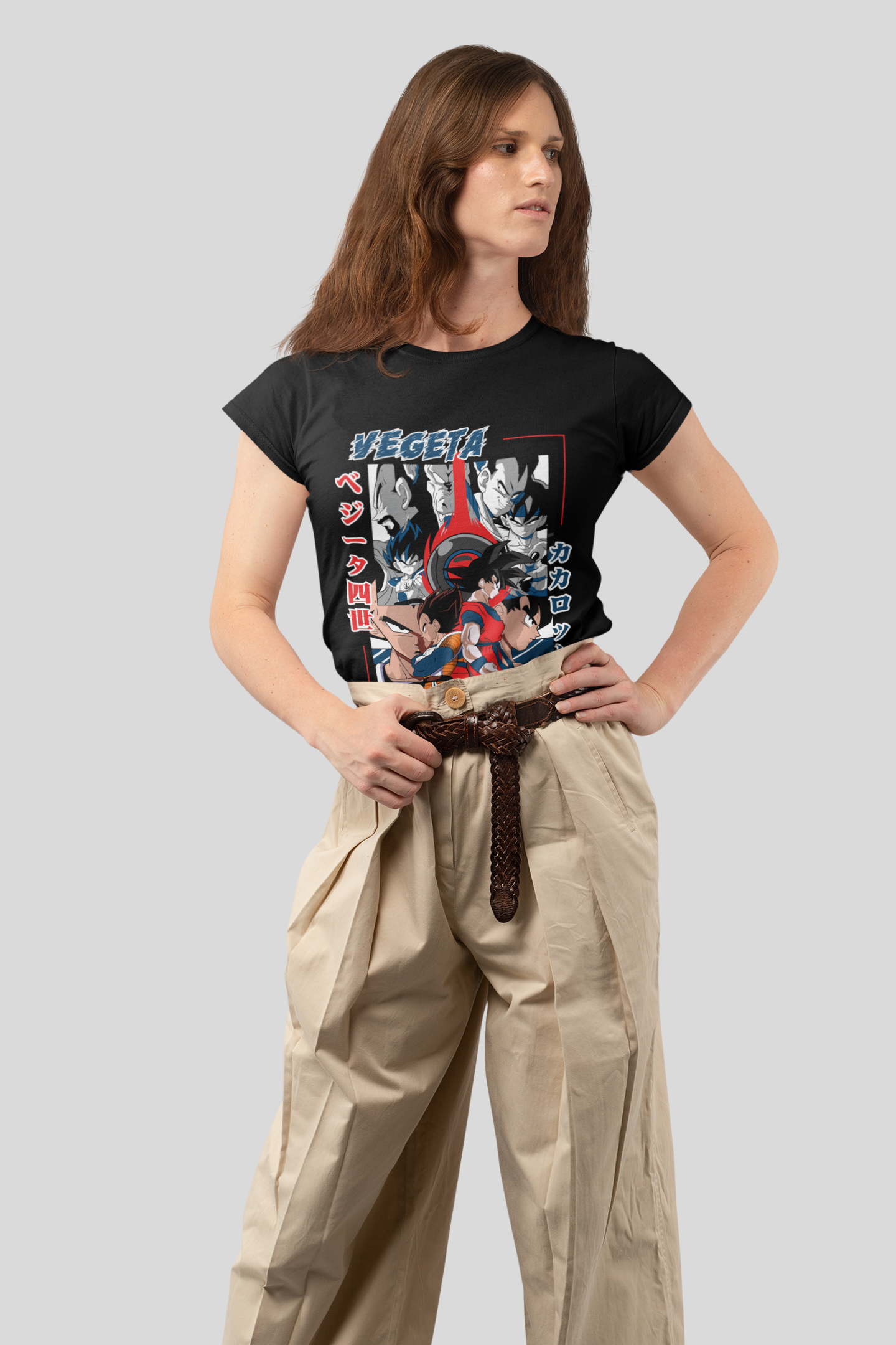 Dragon Ball Z Unisex Regular fit Tshirt, Anime Graphic T-shirt, Black, Cotton, Anime Print (DZ-44)