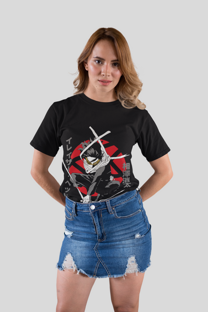 Shōta Aizawa My Hero Academia Unisex Regular fit Tshirt, Anime Graphic T-shirt, Black, Cotton, Anime Print