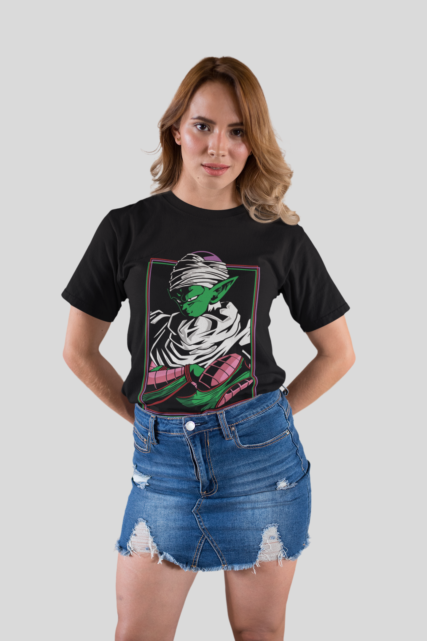Piccolo Dragon Ball Z Unisex Regular fit Tshirt, Anime Graphic T-shirt, Black, Cotton, Anime Print